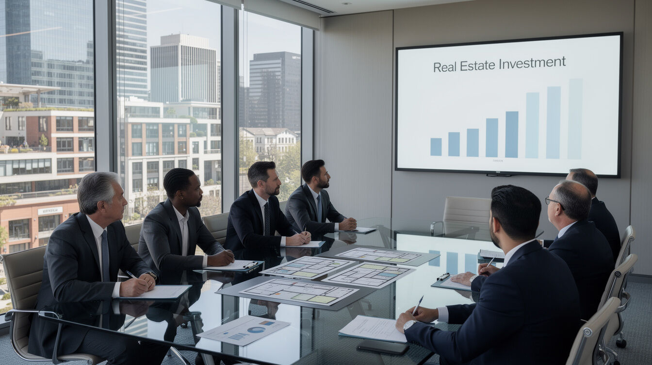 business meeting about real estate
