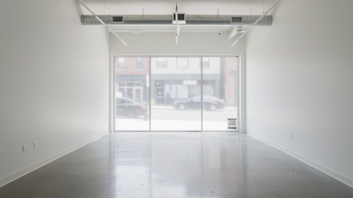 empty retail space interior